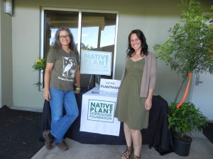 Janine Griffiths and Alyssa Lavoro at the foundation table.