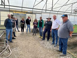 L-R: Troy Springer, Zach Pitchford, Amanda Streets, Kathryn Adeney, Leslie Landert, Chris Holly, Jenny Evans, Tess, Nicki Bales, Eddie McKeithen, Joe Hayden