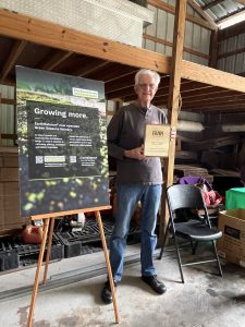 Roger with his Mike Kenton award plaque